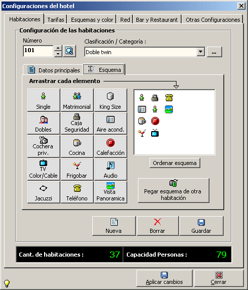 2.1 - Configurar Habitaciones